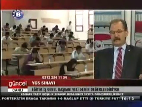 Genel Başkanımız Veli Demir Kanal B`de Gündemi Değerlendirdi  | EĞİTİM İŞ