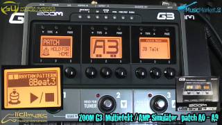 0341 ZOOM G3 sound demo patch A0 - A9