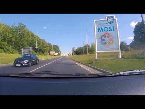 Driving Into Most, Czech Republic