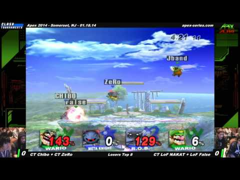 Apex 2014 - CT Chibo + CT ZeRo vs CT LoF NAKAT + LoF False - Losers Eighths - SSBB