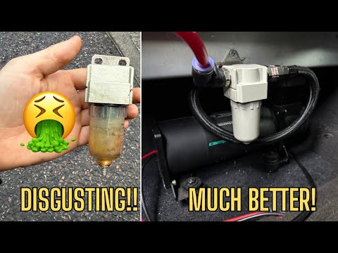 Установка водоотделителя Airlift Performance на мою пневматическую подвеску