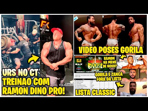 URS MANDANDO TREINO COM RAMON NO CT! GORILA VIDEO COM POSES! LISTA CLASSIC SUPER SHOW VEJA QM SOBE!