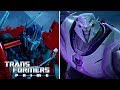 Saber Fight: Optimus Prime vs. Megatron | Transformers Prime Season 2 | Transformers Official