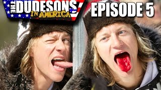 BLOODY TONGUE STUCK TO A FROZEN POLE - Dudesons In America Episode 5