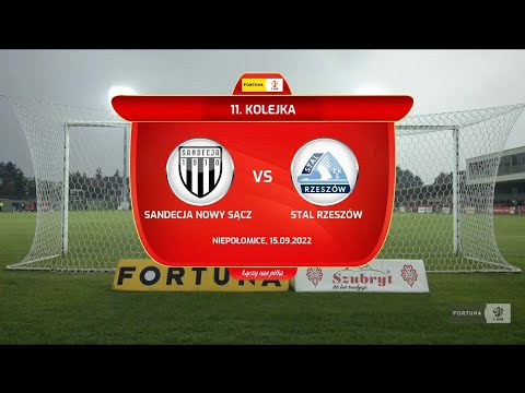 SKRÓT | Sandecja Nowy Sącz - Stal Rzeszów (15.09.2022)