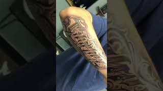 Last name tattoo on the forearm!! #2019 #lettering #tattoo #lines #name #shorts #okc