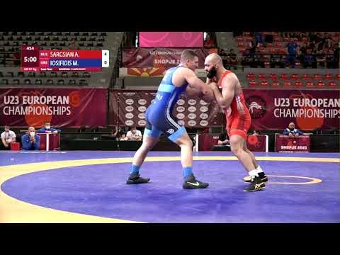 1/2 GR - 97 kg: A. SARGSIAN (RUS) v. M. IOSIFIDIS (GRE)