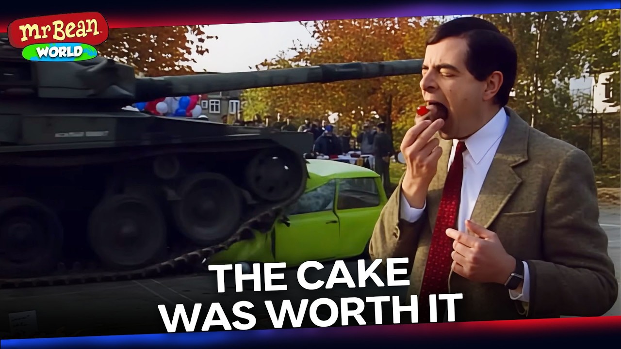 Mr Bean Eats Cake While a Tank Crushes His Mini | Mr Bean Live Action Season 1 | Mr Bean World