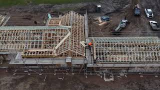 Frame and Truss Drone Footage - Hamlan Homes