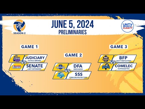 LIVE FULL GAMES: UNTV Volleyball League Season 2 Prelims at Paco Arena, Manila June 05, 2024
