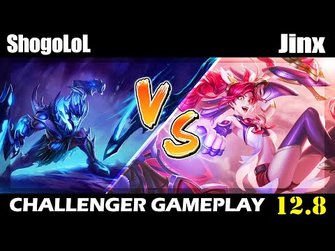 ShogoLoL | Draven VS Jinx Challenger Gameplay (Patch 12.8)
