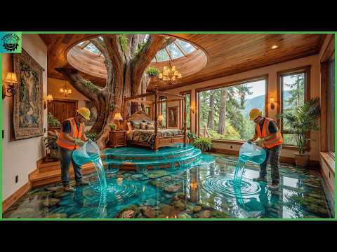 Top 5 Beautiful Home Decor Wooden Houses with Epoxy Resin Flooring Inspired by Nature