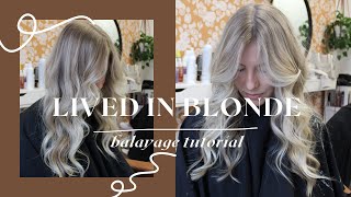 ROOTY + SUPER LIVED IN BLONDE TUTORIAL | HOW TO NOT &#39;OVER PAINT&#39; IN YOUR BALAYAGES