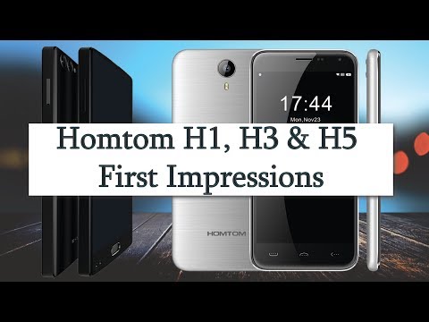 Homtom H1 H3 and H5 First Impressions and Specifications