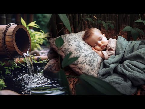 Biały szum wody płynącej z bambusa uśpi Twojego maluszka 💤💤💤 120 minut #bialyszum
