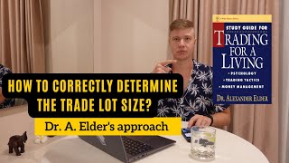 Right position size according to Dr. A. Elder. How to find acceptable risk in trading?