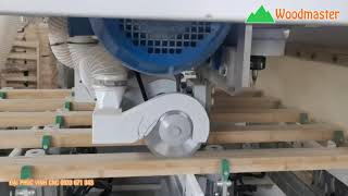 Máy làm mộng âm 5 đầu gắn thêm lưỡi cưa xẻ rãnh Woodmaster