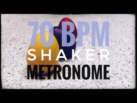 70 BPM | Shaker Metronome | 16th Note Pulse