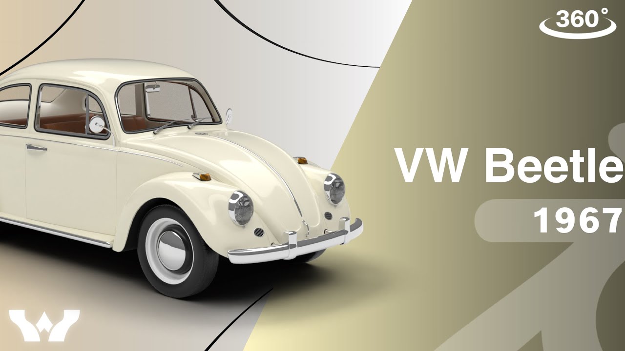 Volkswagen Beetle Type 1 1200 1965 HQ 3D Model