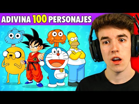 ADIVINA 100 PERSONAJES de DIBUJOS ANIMADOS