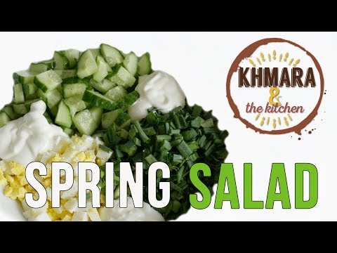 Ukrainian healthy spring salad