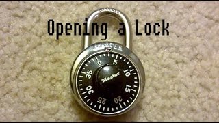 How to Open a Master Lock