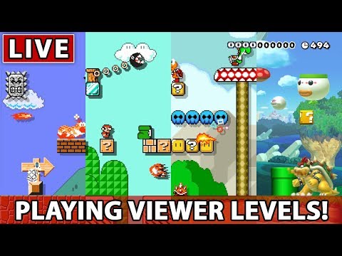 Super Mario Maker - Playing Your Levels! Impromptu Friday night stream!