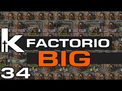 Factorio BIG - Ep 34 | Science Module Train Setup| Factorio Megabase in 0.18