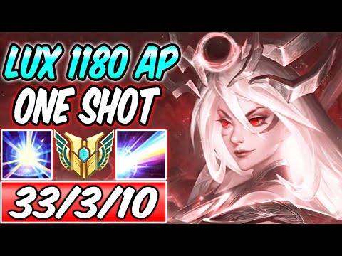 S+ LUX MID CLEAN FULL BURST 1180 AP DARK HARVEST | 82,253 DMG | New Build & Runes | HOW TO PLAY LUX