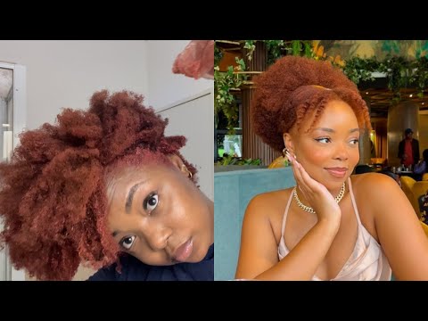 How I dye my 4C natural hair ginger/copper *NO BLEACH*...