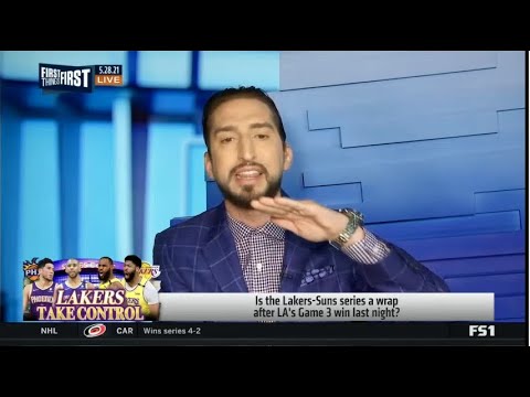 Nick Wright "HAHA" LeBron, AD combine 55 Pts as Lakers scorch Suns 109-95 to take 2-1 series lead