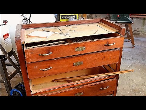 The surprising restoration of the ancient chest of drawers (A fragment of a Roman coin found)