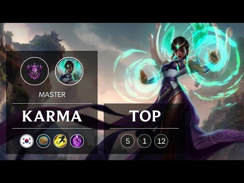 Karma Top vs Ornn - KR Master Patch 9.2