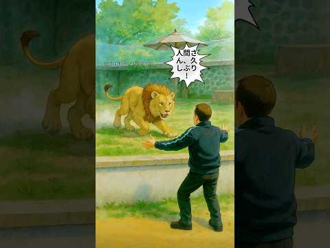 ライオンと愛する人間との心温まる再会