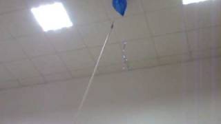 Retrieving lost helium balloon