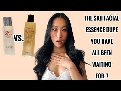 BEST dupe for SKII Facial Treatment Essence|Fresh Black Tea Kombucha Facial Treatment Essence Review