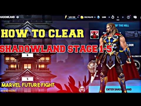 How to clear shadowland stage 1-5 || Beginner Guide|| marvel future fight #gaming#marvelfuturefight