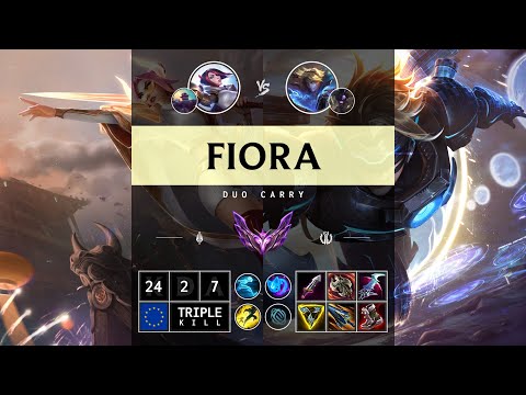 Fiora ADC vs Ezreal - EUW Master Patch 14.13
