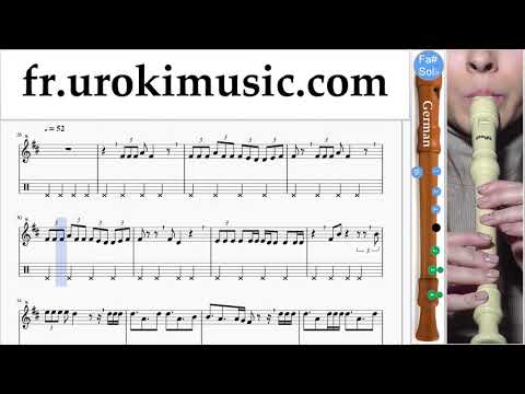 Cours de Flute à bec (G.) Jonas Blue - Mama Tuto Partitions Partie#2 um-i829