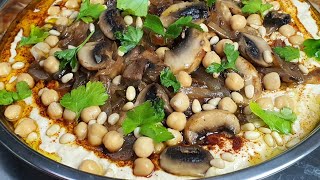 סלט חומוס עם פטריות ובצל כמו במסעדות Hummus salad with mushrooms and onions  מטבח בקלי קלות (ליהי קרויץ - מטבח בקלי קלות) - התמונה מוצגת ישירות מתוך אתר האינטרנט יוטיוב. זכויות היוצרים בתמונה שייכות ליוצרה. קישור קרדיט למקור התוכן נמצא בתוך דף הסרטון