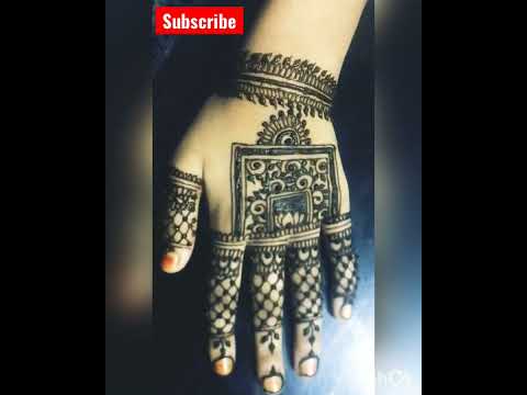 #short mehndi design   Back side model design/ Najla sq mehndi design