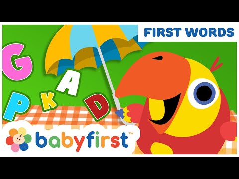 Toddler learning videos with Larry Vocabularry | Learning first words | Larry's Eggs | Baby First TV