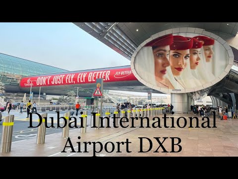 Aeroporto Internacional de Dubai DXB - Terminal 3 Caminhada completa pelo Terminal