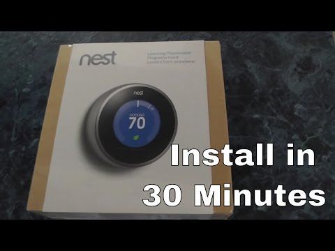 The NEST thermostat install in under 30 minutes - part 1
