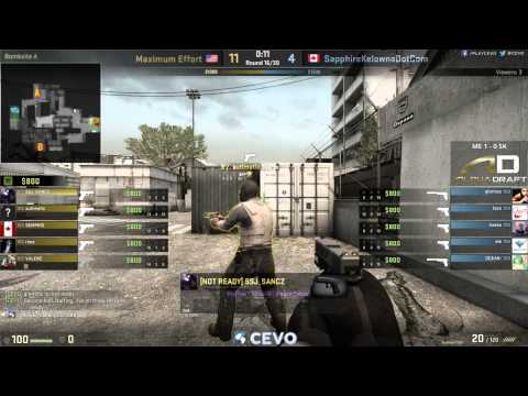 Maximum Effort vs Team SKDC Game 2 (CEVO-P CS:GO Season 8) - Misled & LATORR