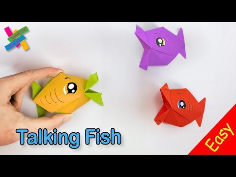 Origami FISH | TALKING FISH | DIY Origami | How to make fish that opens its mouth | Fold Tutorial