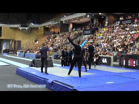 GFFram, Trampett och Tumbling vid SM-kval i Truppgymnastik 2018 i Helsingborg