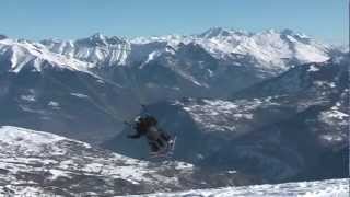preview picture of video 'Parapente à Ski - Le Corbier - Chalet 2000'