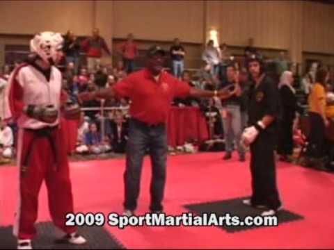 Jamie Cravens v James Quinn - 30-39 Men's LW point sparring - 2009 Diamond Nationals