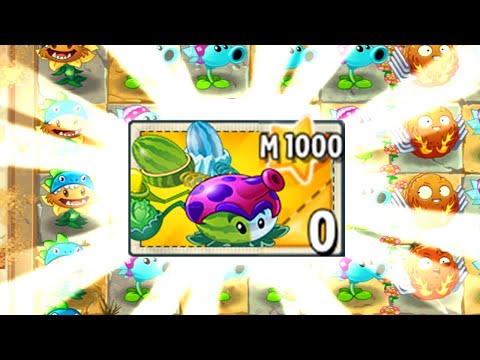 All Pult Plants LEVEL 1000 Power-Up vs Big Wave Beach Final Boss in Plants vs. Zombies 2 (PVZ2)